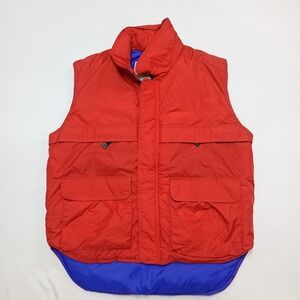 Wear Guard Men's Puffer Outdoor Insulated Tear Resistant Red Blue Vest Large